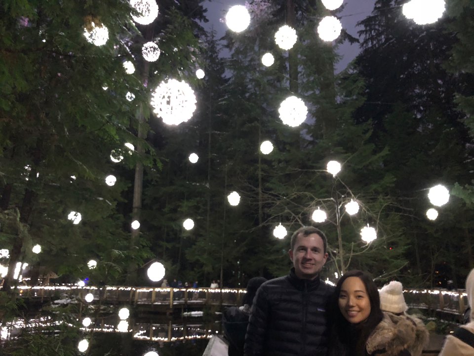 Den and Tiffany at Capilano park