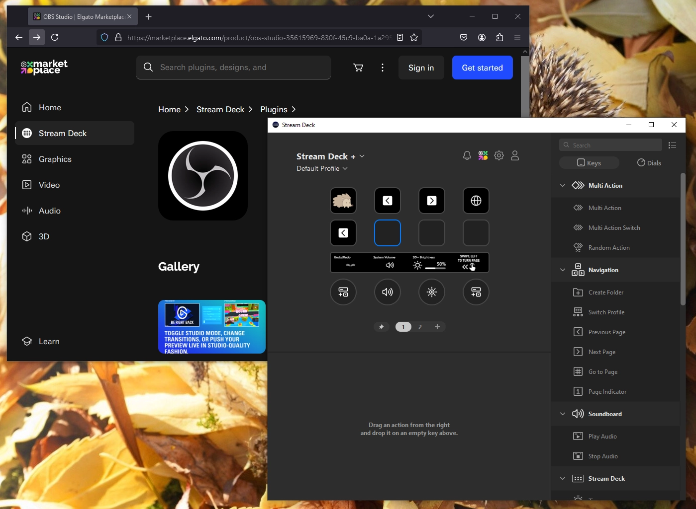 You now need to create and log in with an account to install Stream Deck software extensions.