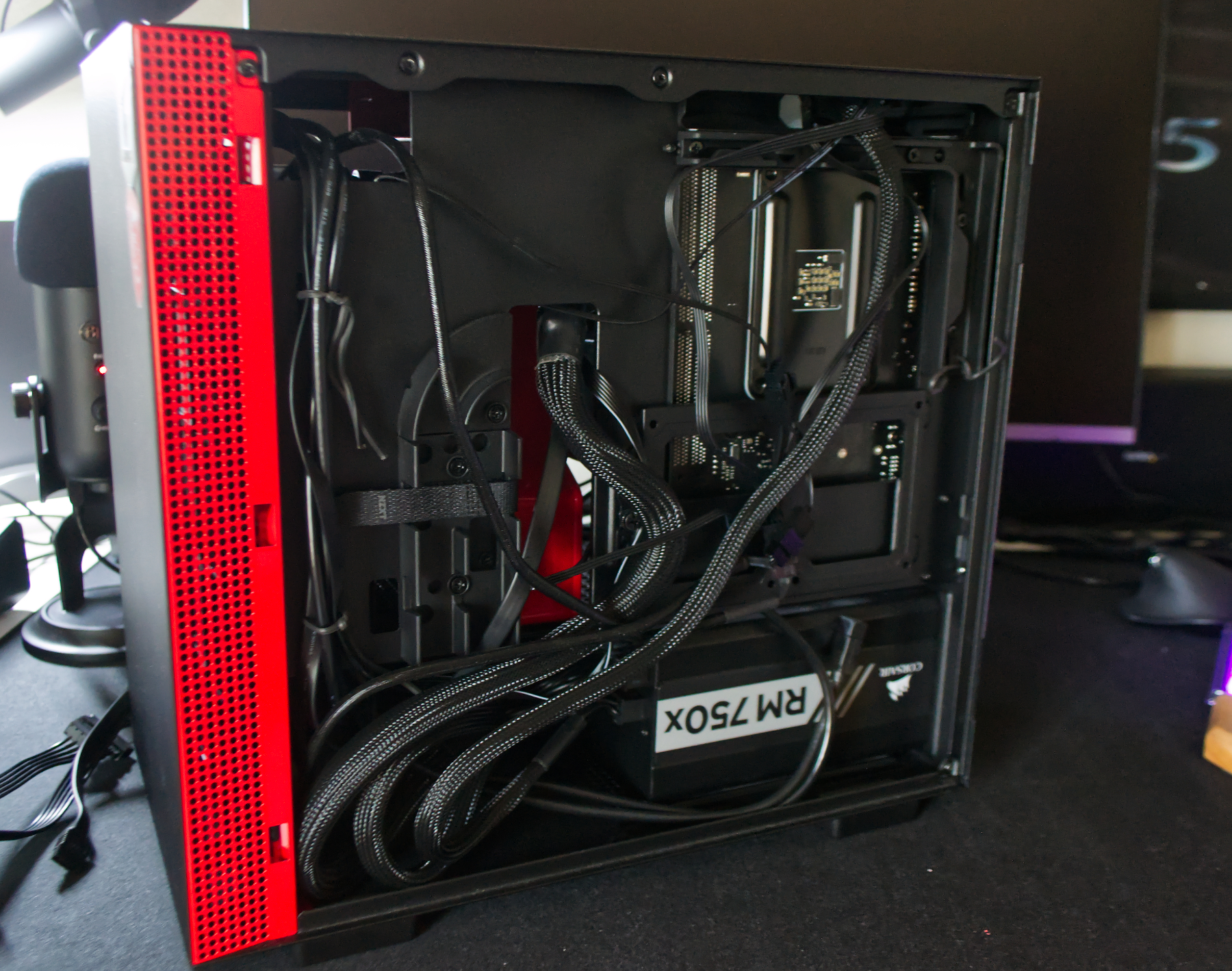 Backpanel of the mini-ITX case