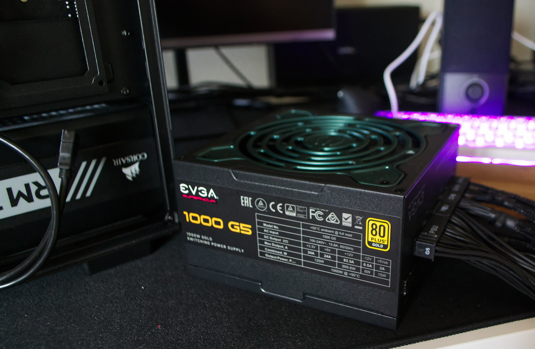 An EVGA 1000W G5 PSU