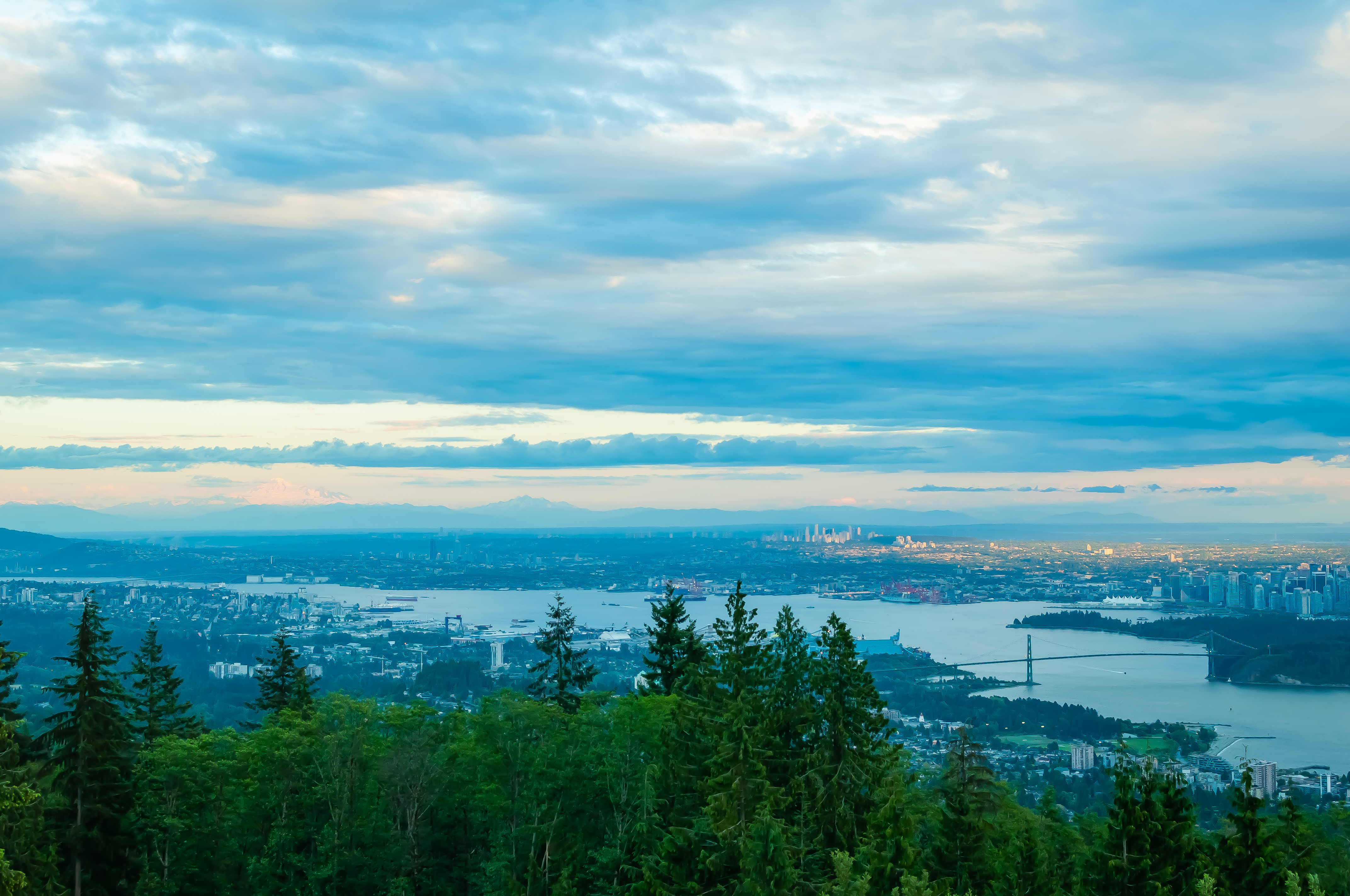 View of Vancouver from above