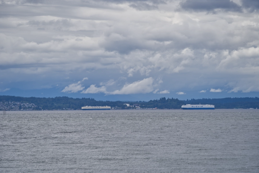 The view into the Puget Sound.