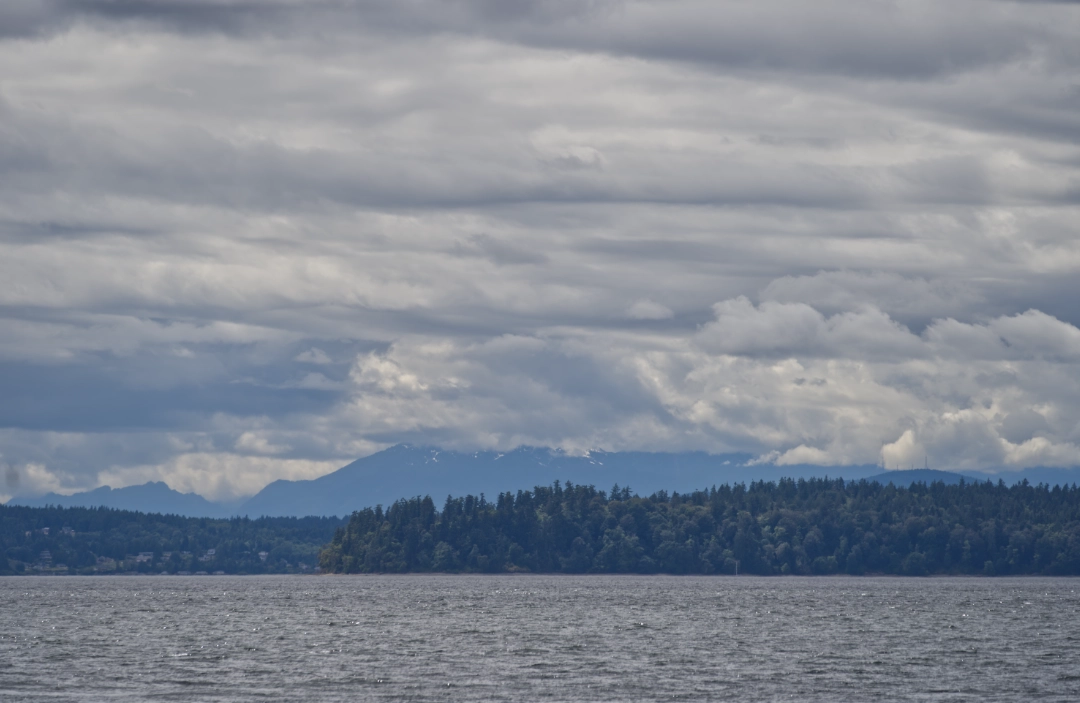 The view into the Puget Sound.