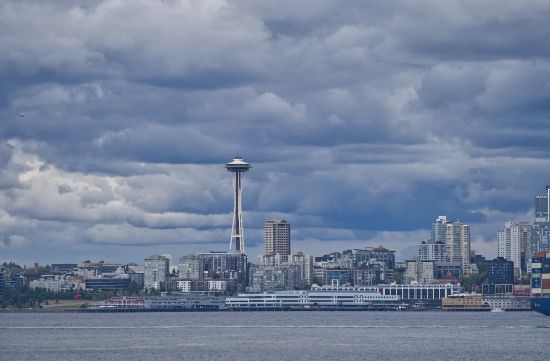 Space Needle as seen from Alki Beach.