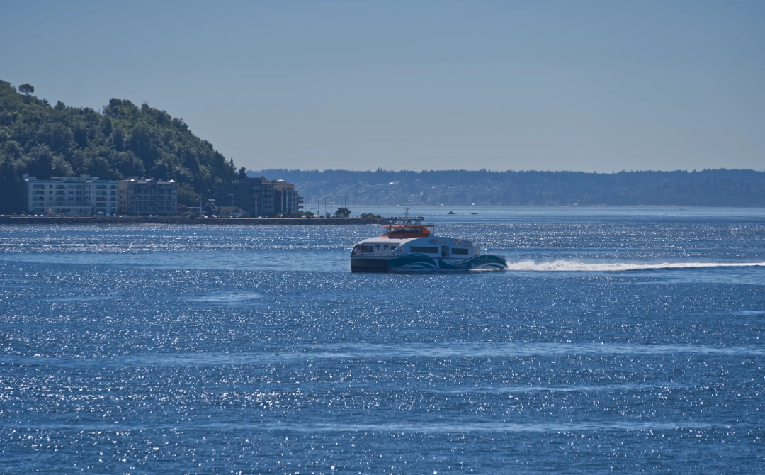 Kitsap ferry returning to Seattle.