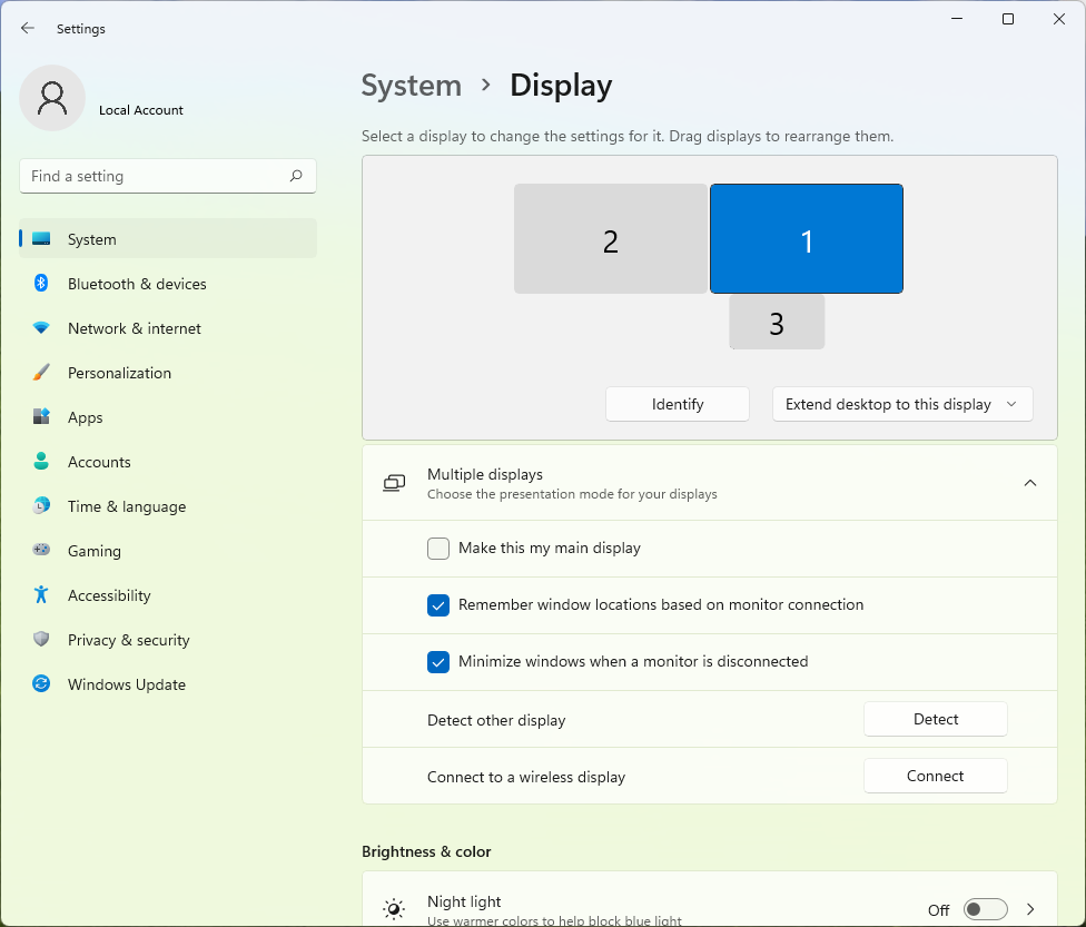 Screenshot of the desk.cpl utility on Windows