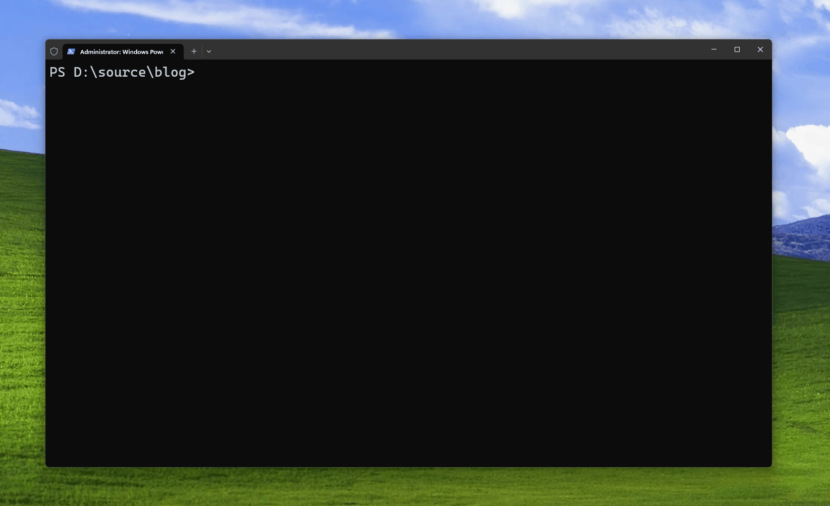 GIF of the tree utility on Windows